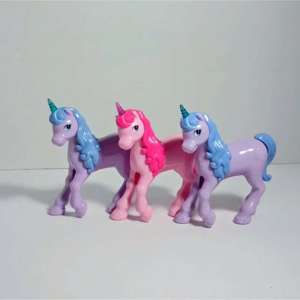 Barbie 3 Dreamtopia Pink Purple Pony Unicorns Bundle